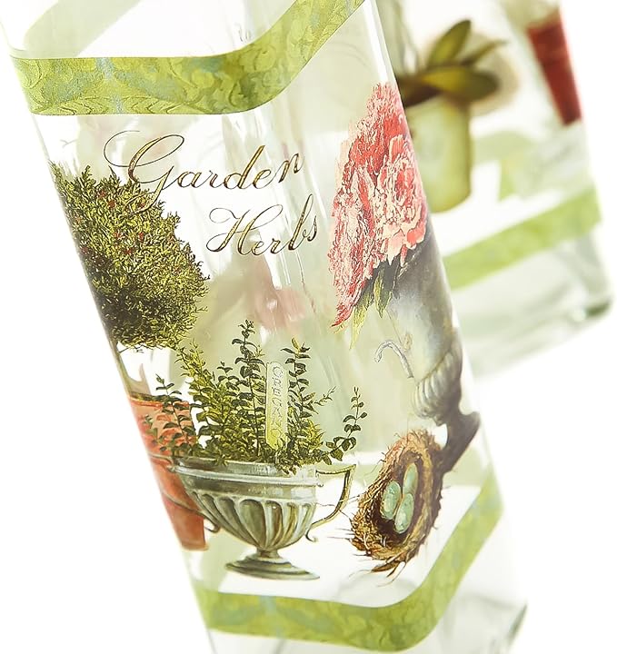 CEDAR HOME Olive Oil Bottle Set Glass Dispenser Vinegar Cruet 17oz. with Stainless Steel Leak Proof Pourer Spout for Cooking or Salad Dressing, 2 Pack, Green