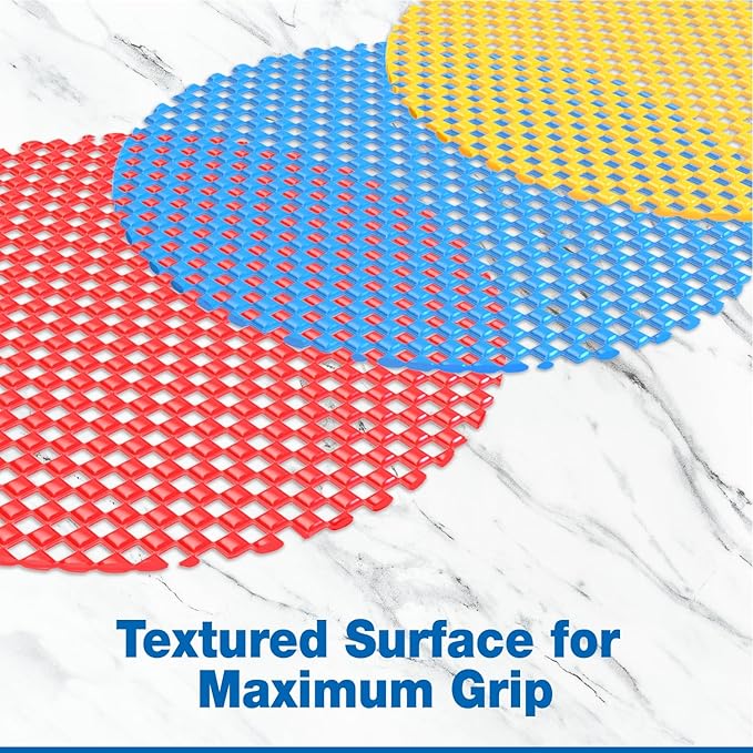 Jar Opener Gripper Pad, Jar Grippers For Opening Jars For Opening Bottles, Cans Lids, 8 Multi Purpose Manual Silicone Grip Pads, 5.5" Round By Bigleef