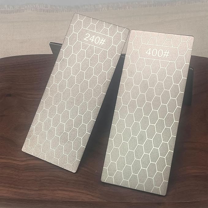 Diamond Sharpening Stone Set, 14 Pcs Diamond Lapping Plate Coarse/Medium/Fine Grit Sharpener, Perfect Assistance Sharpener Angle Guide
