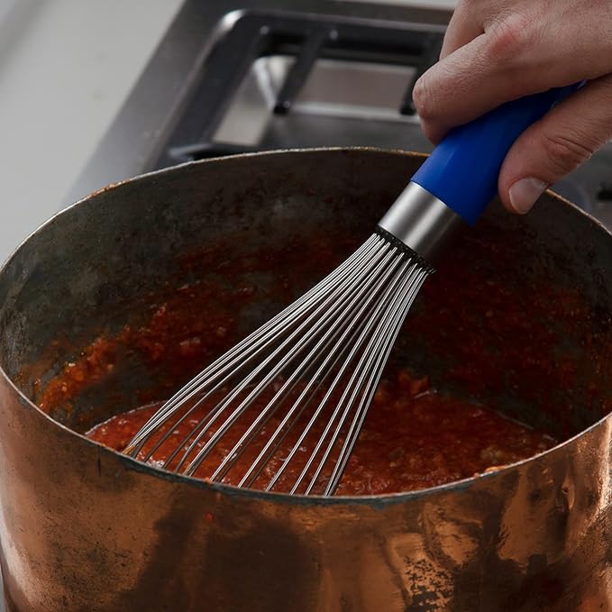 GIR: Get It Right Stainless Steel Whisk, 12 Wire Balloon Whisk for Mixing, Stirring, Beating & Blending – Durable Whisker Tool, 11IN - Slate
