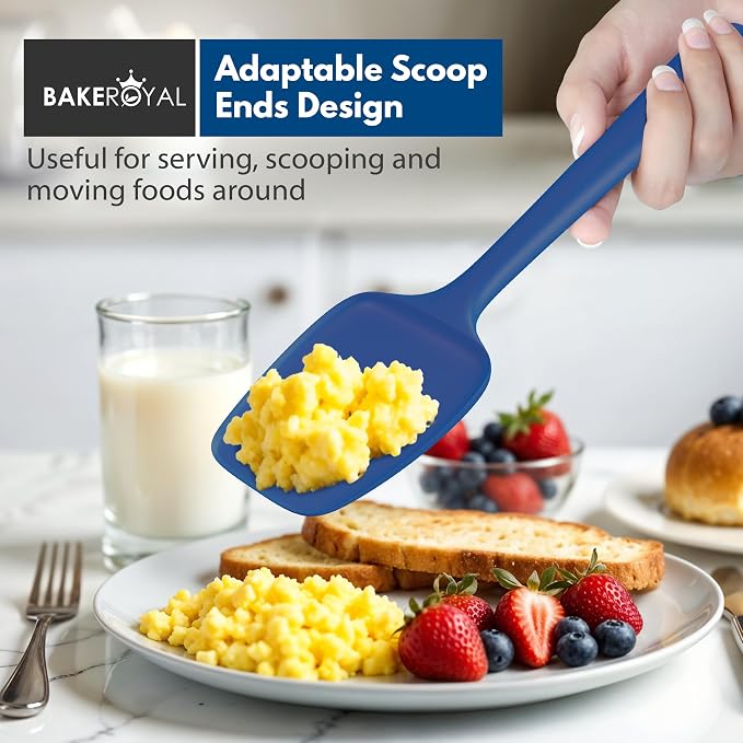 BakeRoyal Silicone Spatulas Set - RoyalBlue