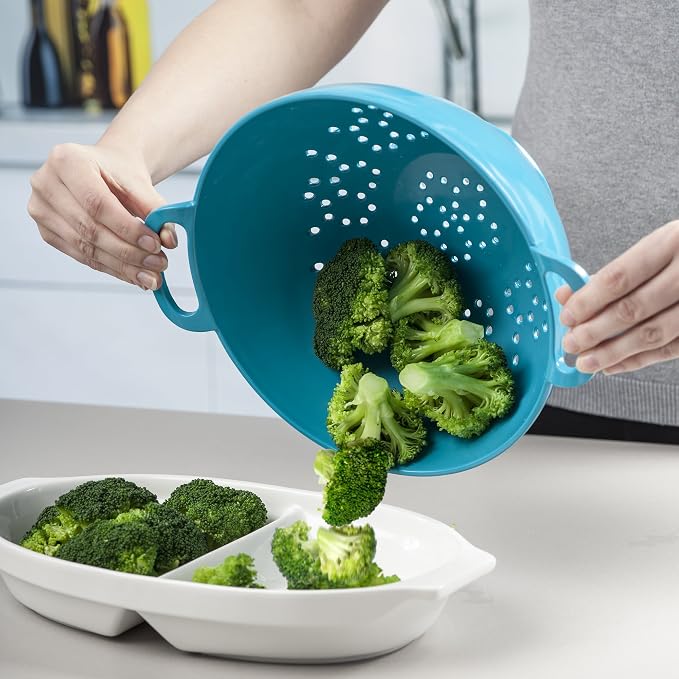 Zeal Colander, Aqua, 24cm