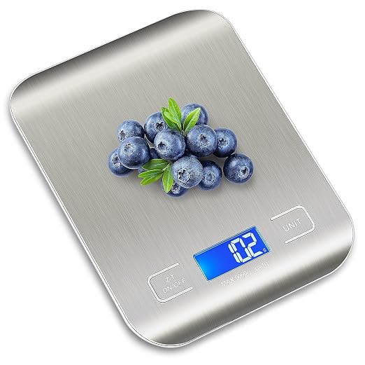 Food Scale, Kitchen Scale, Weight Scale Grams and Ounces | Weight Scale Grams and Ounces, For Weight Loss, Baking, Cooking, Keto and Meal Prep, LCD Display, 304 Stainless Steel