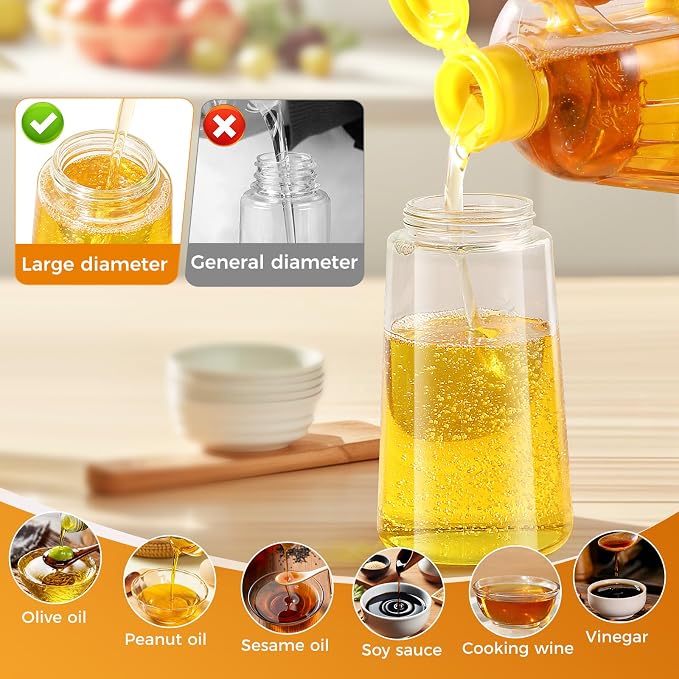 Blendura Oil Sprayer 2 in 1 for Cooking Oil, 470 ml Oil Spray Bottle, Oil Sprayer Can Oil Spray and Pour for Kitchen, Cooking, Grilling, Hot Air Fryer, Salad, Baking