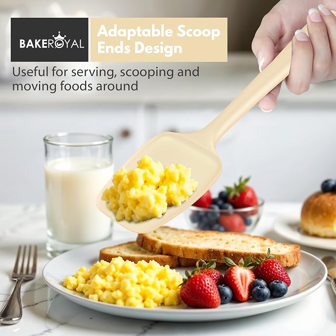 BakeRoyal Silicone Spatulas Set - Beige
