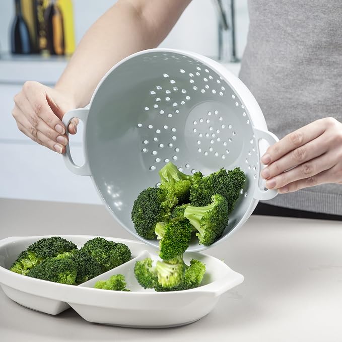 Zeal G211B Melamine Colander/Strainer (24cm) -Duck Egg Blue