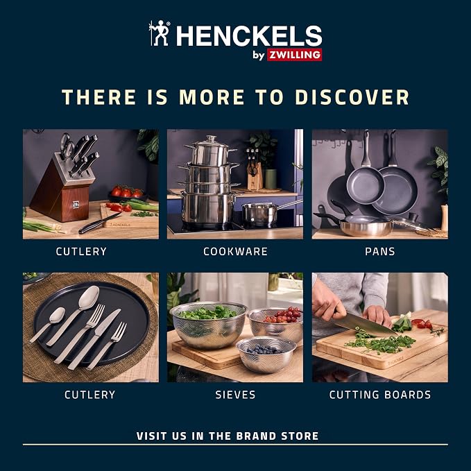 HENCKELS by ZWILLING 1033165 Trio Sieve 20, Stainless Steel, Silver
