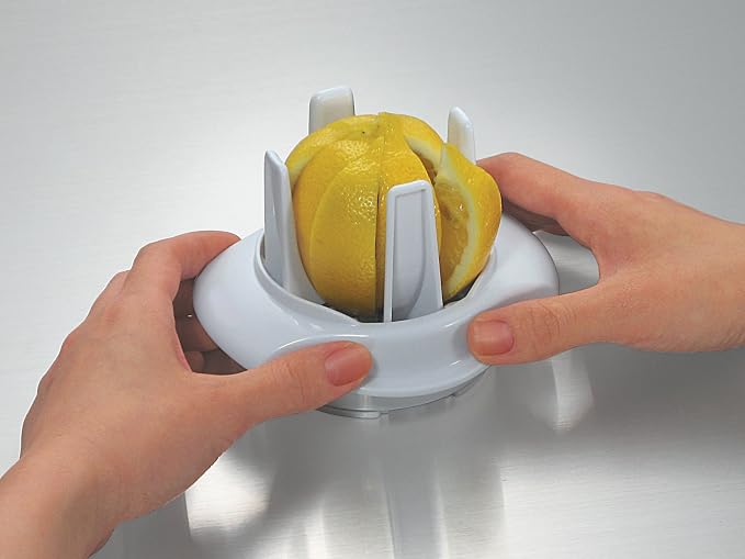 Lemon & Lime Wedge Slicer Cutter to Garnish Food Drink Corona Beer Tea Cocktails Oysters and More | Enjoy Slices of Lemon and Lime Wedges in Seconds