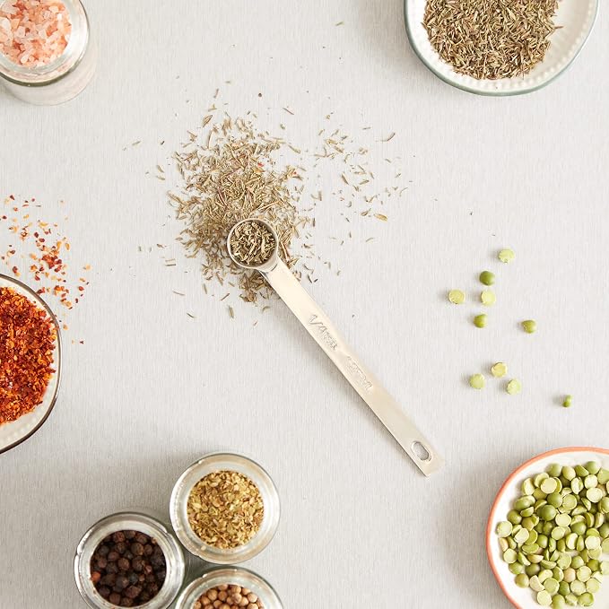 RSVP International Endurance Kitchen Collection Open Stock Measuring Spoon, Stainless Steel, Dishwasher Safe, 0.25-Teaspoon