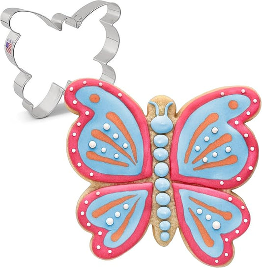 Ann Clark Cookie Cutters Large Butterfly/Moth Cookie Cutter, 4.5" Made in USA
