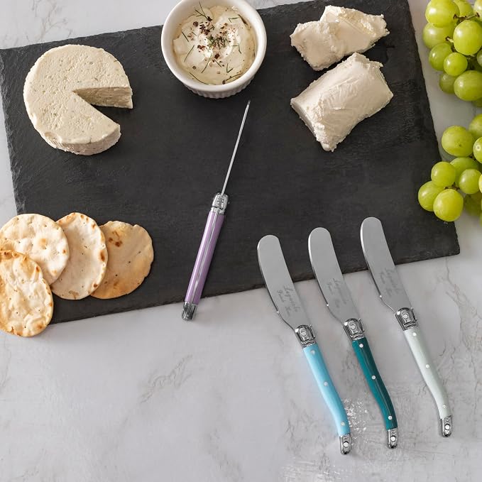French Home 7-PieceCheeseKnifeSets (Plum Rose)