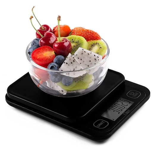 Ozeri® Garden and Kitchen Scale II with 420 Variable Graduation Technology® | Measures most delicate garden herbs and greens at 0.1 g for ingredients under 420 grams and 0.5 g for items over 420 grams