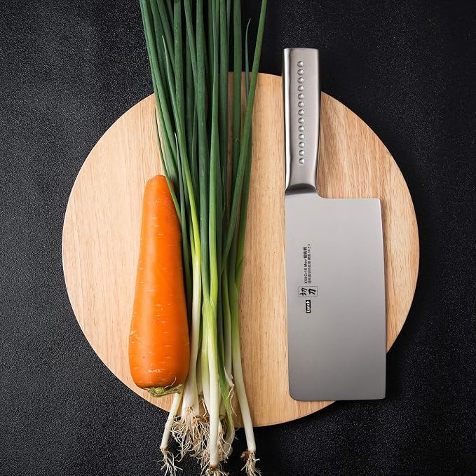Meat Cleaver, MATTSTONE HILL 7 Inch Chinese Cleaver Knife - Vegetable Cleaver, Asian Chef Knife, German Steel, 304 Stainless Steel Handle