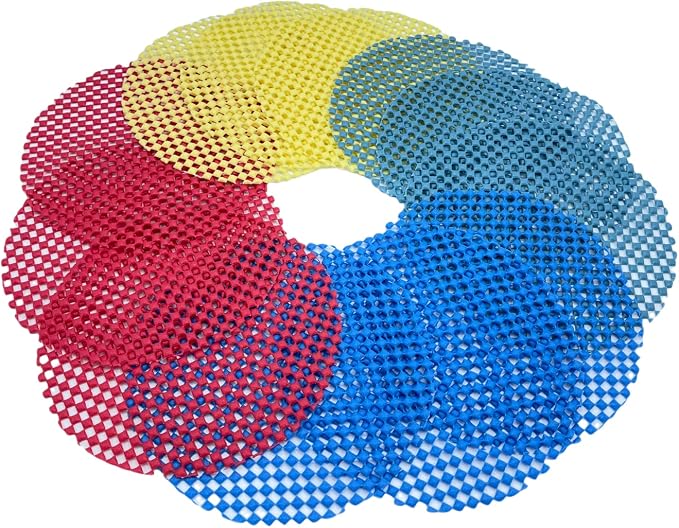 Jar Opener Gripper Pad, Jar Grippers For Opening Jars For Opening Bottles, Cans Lids, 12 Multi Purpose Manual Silicone Grip Pads, 5.5" Round By Bigleef
