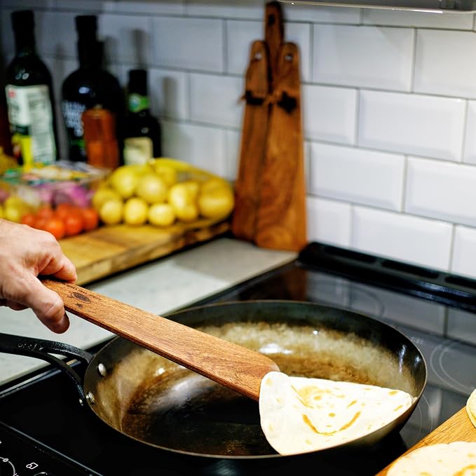 COWBOY SPATULA Mesquite Wooden Spatula for Cast Iron - Handmade in Texas, Made in USA, Safe for non-stick and cast iron cookware. Choose an Engraving! (Come and Take It - Skillet)