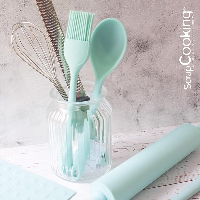 ScrapCooking 5281 Silicone Pastry Brush for Decorating, Topping, Icing, 27.2 cm