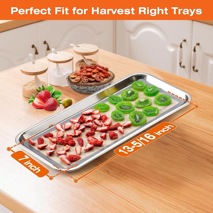 Silicone Baking Mats For Harvest Right Freeze Dryer Small Size Trays 4 pcs (Gray, S - Small)