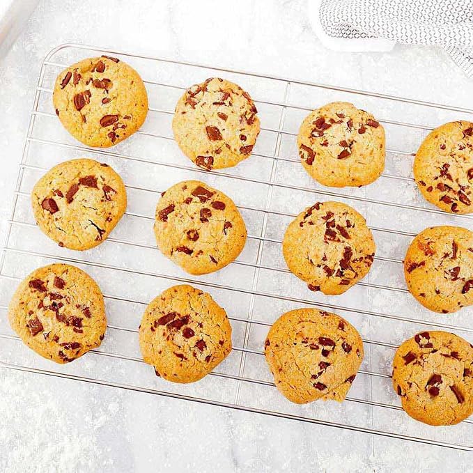 2 Pack Stainless Steel for Baking Sheet, Cooling Rack 11.8” 8.07” Baking Rack,Cooling Rack with Legs，Cooling Racks for Baking for Cooking and Baking,Oven Pan, Oven & Dishwasher Safe
