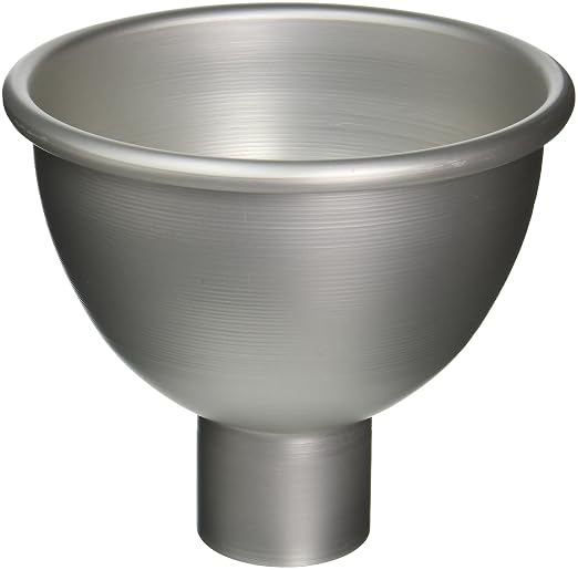 American Metalcraft 1004 Aluminum Spun Heavy-Duty Funnel 4 Quart Capacity 8.75 in Dia Top 3 in Neck Silver - Commercial Kitchen, Bakery, Café & Catering