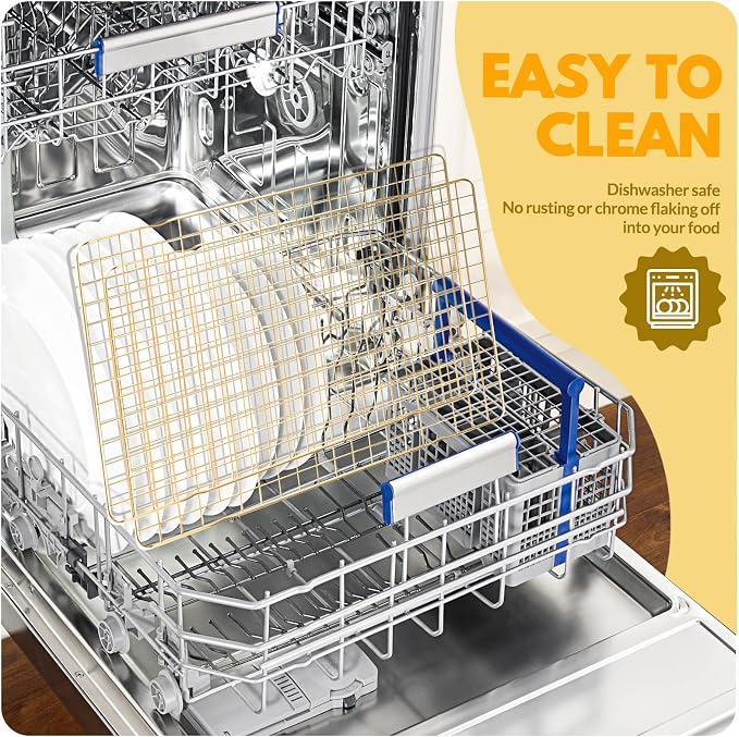 2 PCS Cooling Racks for Cooking and Baking, 15x10 Inches Stainless Steel Cooling Rack, Sheet Pan with Wire Rack for Baking Sheet, Bacon Rack Oven Safe Fits Jelly Roll Sheet Pan