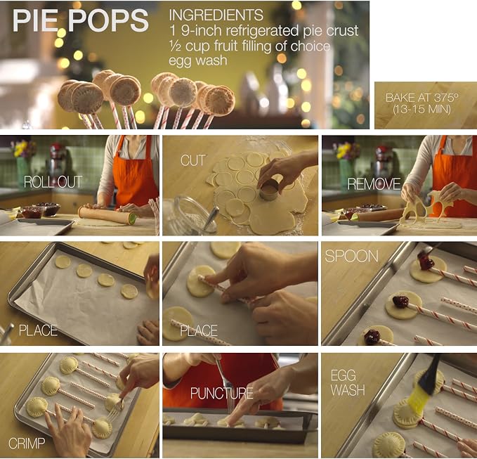 HUJI Round Pastry Dough Cutter Set For Baking Cookies Biscuits Donuts Scones Heavy Duty (3, Set of 11 Round Cutters)