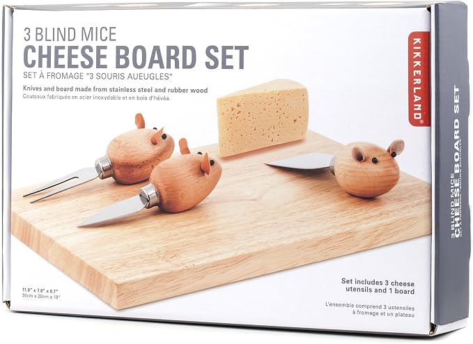 Kikkerland Mouse Cheeseboard Set