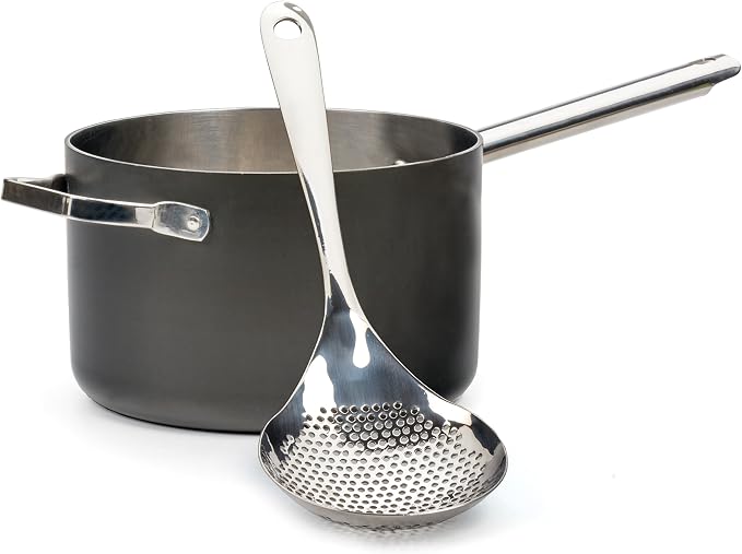 RSVP International Endurance Kitchen Collection Pierced Straining Tools, Spoon, 18/8 Stainless Steel