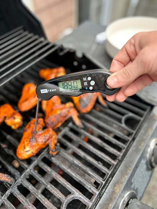 F1 Digital Meat Thermometer - Fast, Accurate, Waterproof - Great for Cooking, Grilling, Baking, Frying