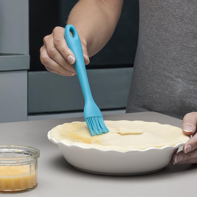 Zeal Silicone Pastry Basting Brush Aqua Blue (8"/20cm), 20 cm