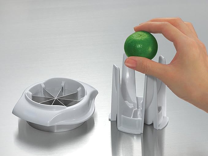 Lemon & Lime Wedge Slicer Cutter to Garnish Food Drink Corona Beer Tea Cocktails Oysters and More | Enjoy Slices of Lemon and Lime Wedges in Seconds