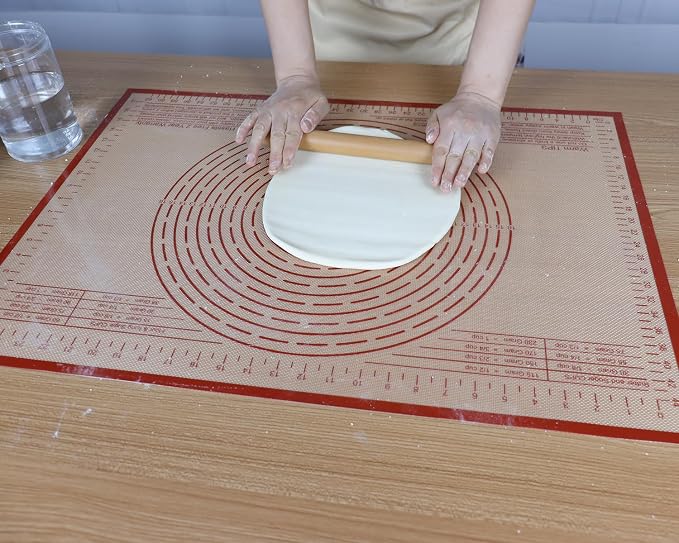Silicone Pastry Mat 36X24 inch Baking mat Perfect for Dough, Pastry, Pie Crust, Fondant, Cookies, Bread, Pasta/Pizza,Pastry Board, Kitchen Counter Mat