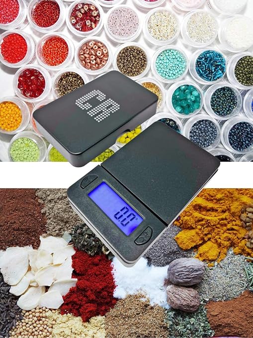 CR Scale Digital Pocket Scale - 1pc Premium Digital Food Scale 600g by 0.1g Digital Grams Scale Weight Scale Kitchen Scale Black Gram Scale Portable Scale (JDS-P600) (Battery Included)