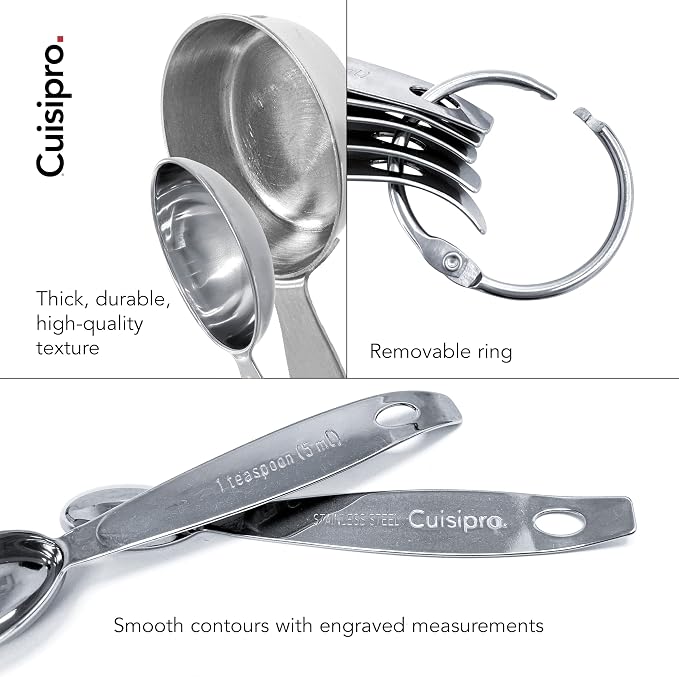 CUISIPRO Measuring Cup & Spoon Set SS | Coordinated kitchen tools