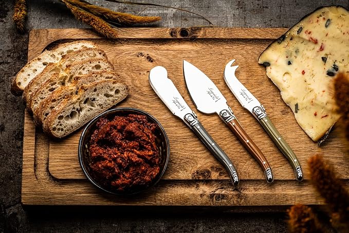 Laguiole Style de Vie Cheese knives Premium Line, set of 3, treasure
