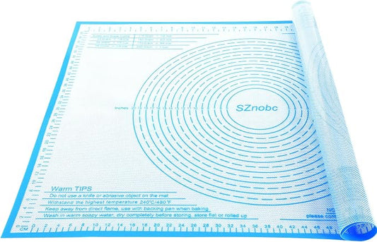 Silicone Pastry Mat 36x24 Inch Extra Large Baking Mat with Measurements, Nonstick Kitchen Counter Mats for Dough, Pastry, Dough Rolling, Kneading Board, Pie Crust, Fondant, Bread, Pasta, Pizza