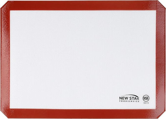 New Star Foodservice Commercial Grade Silicone Baking Mat Non Stick Pan Liner, 11 x 17 Inch (Half Size)