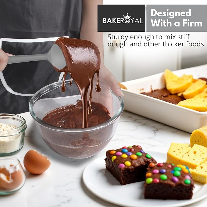 BakeRoyal Silicone Spatulas Set - Gray