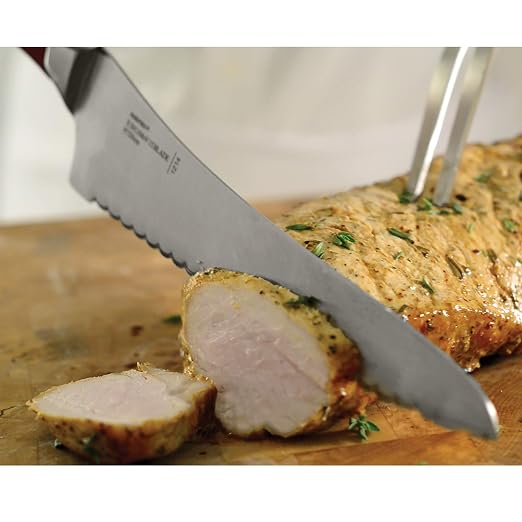 Norpro UNI Knife All Purpose Kitchen 8 in Serrated Stainless Steel Blade for Tomatoes Bread Meat