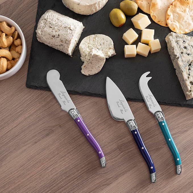 French Home 7-PieceCheeseKnifeSets (Plum Rose)