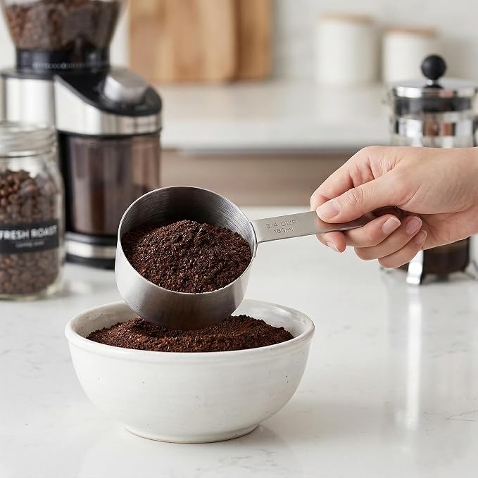 Measuring Cups Set,OLULU 18/8 Stainless Steel 8-Piece Metal Measuring Cups, Professional Measuring Cups for Home Kitchen Baking and Cooking.