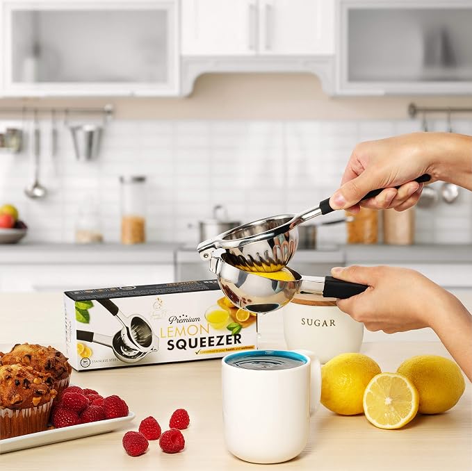 Lemon Squeezer Juicer - Premium Quality, Restaurant Grade, Easy To Clean - Last Hand Juicer Citrus Squeezer You'll Need