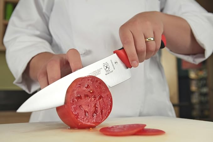 Mercer Culinary M22608RD Millennia Colors Chef's Knife, 8 Inch, Red