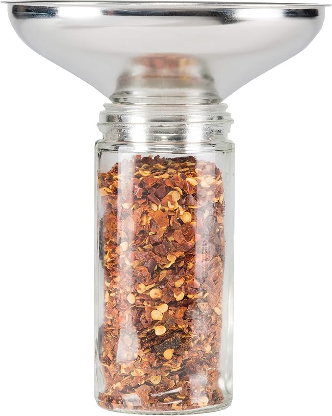 AllSpice Spice Funnel Metal Stainless Steel 18/8 (1" Bottom)
