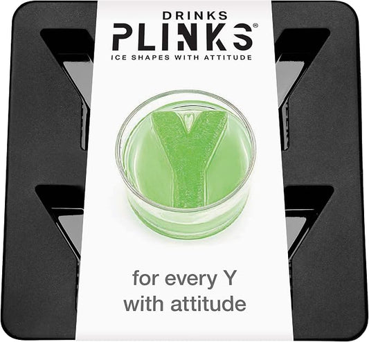 DRINKSPLINKS Custom Letter Y Ice Cube Molds. Monogram Ice Cube Mold with Initials. Large Monogrammed Silicone Trays for Bourbon, Whiskey and Cocktails. Fun, Customized Gifts for Men and Women.