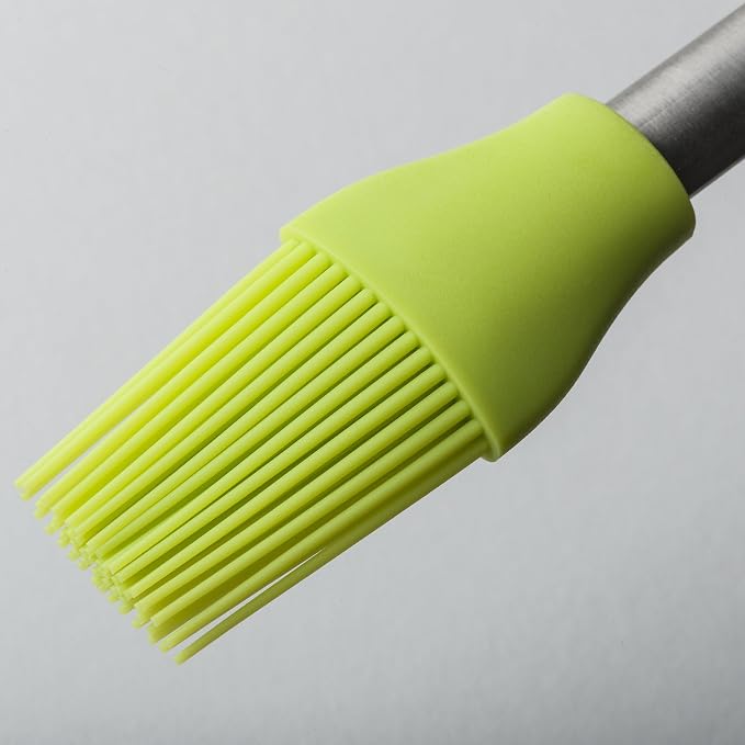 Zeal Pastry Basting Brush with Stainless Steel Handle, Silicone, Lime Green, 26 x 4 x 26 cm