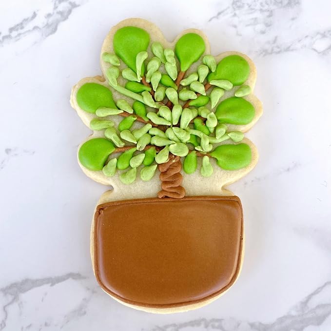 Ann Clark Tropical Houseplant Fiddle Leaf Fig Cookie Cutter, 4" Made in USA