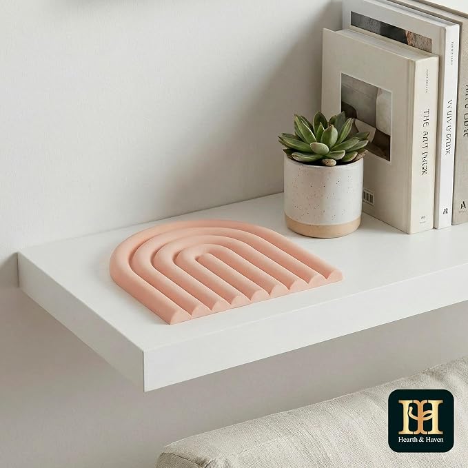 Silicone Trivets for Hot Dishes, Heat-Resistant, Non-Slip Pot Holders for Kitchen & Coasters Durable Hot Pads for Pots, Pans, Baking Dishes & Kitchen Appliances Set of 2 Blush Pink