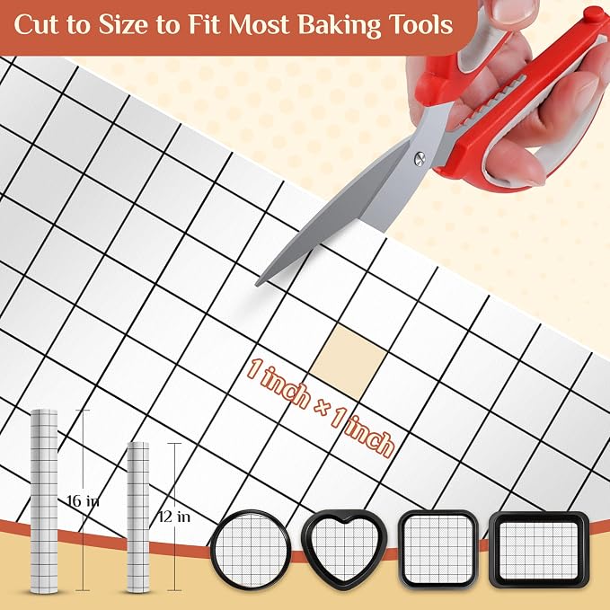 GTJ Silicone Baking Mat Roll, Reusable Baking Sheet Liners, 16 in x 6 ft | Free Cut to Size, Food-Grade, Non-Stick, Non-Slip, For Dough, Pastry, Air Fryer, Freeze Dryer, Oven Pan, Kitchen Counter