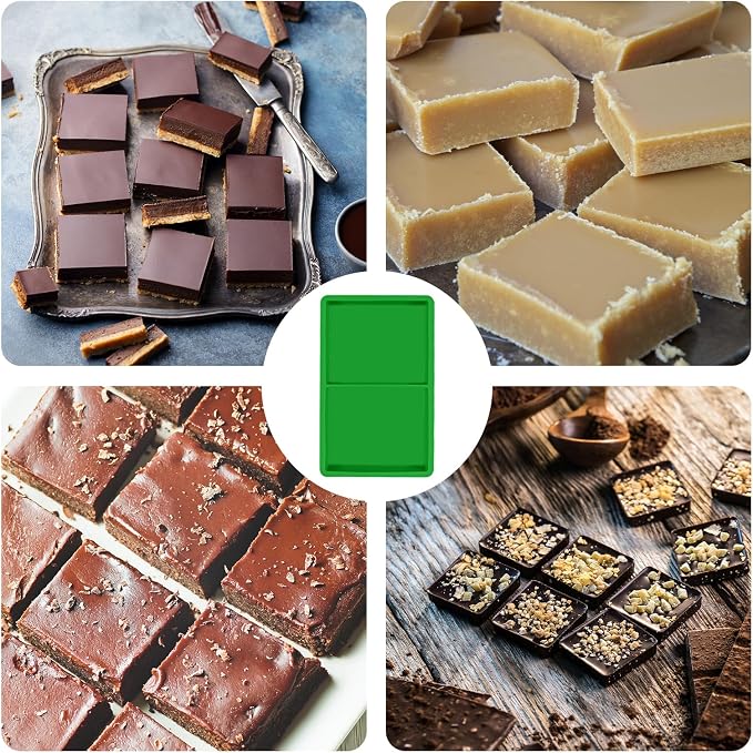 4 Pcs Silicone Food Molds for Harvest Right Freeze Dryer Medium Square Trays BPA-Free Reusable for Fruit Vegetable Ice Cubes Chocolate Candy (Type B)