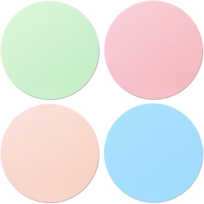 Imeepa 4PCS Rubber Jar Opener Gripper Pads for Seniors (4 Colors) | Non-Slip Rubber Grips Open Tight Jars Easily. Ideal for Arthritis, Weak Hands. 4-Piece Set, Versatile For Bottles & Cans